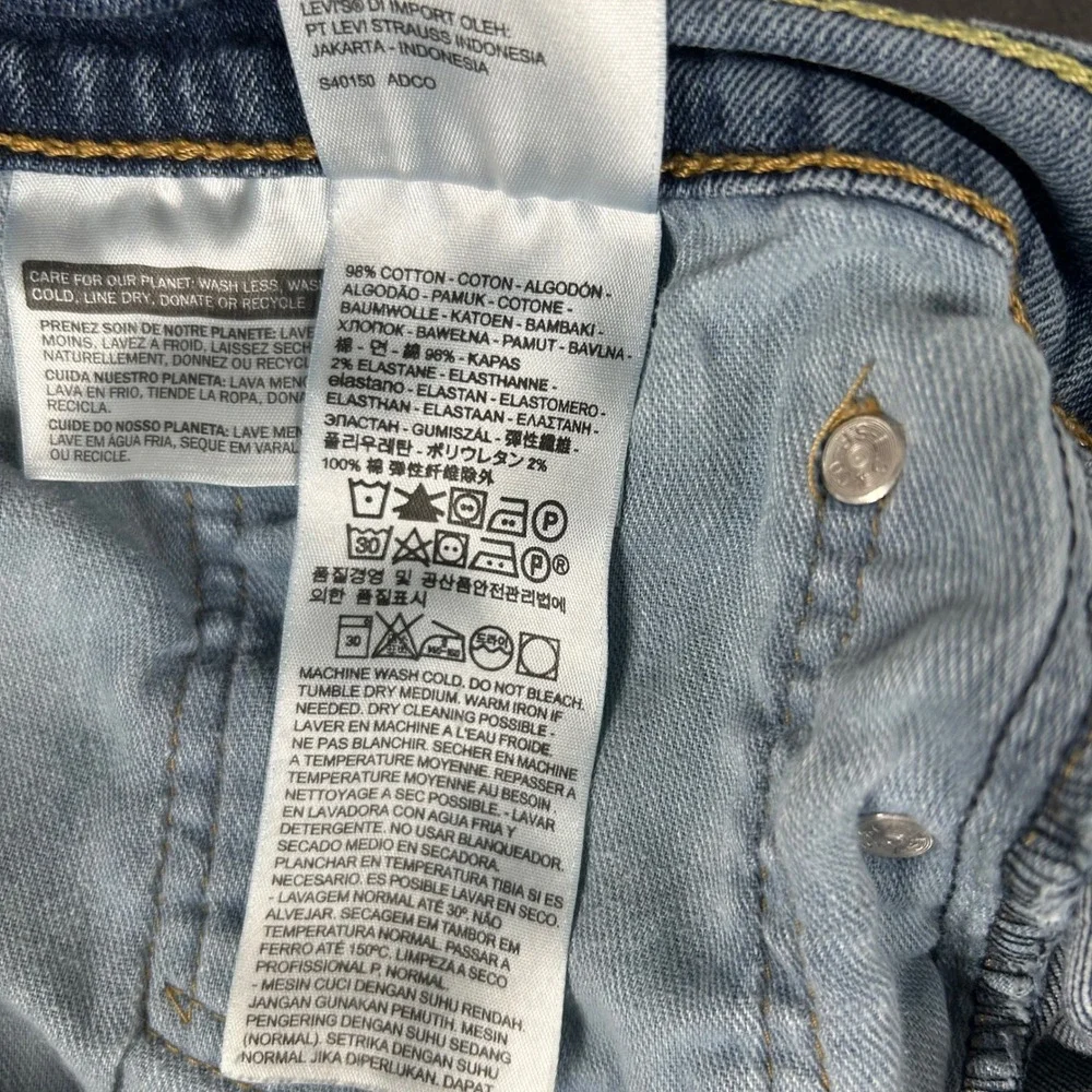 Levi's 559 Relaxed Straight Jeans Mens 38x30 Blue Denim 00559-0421